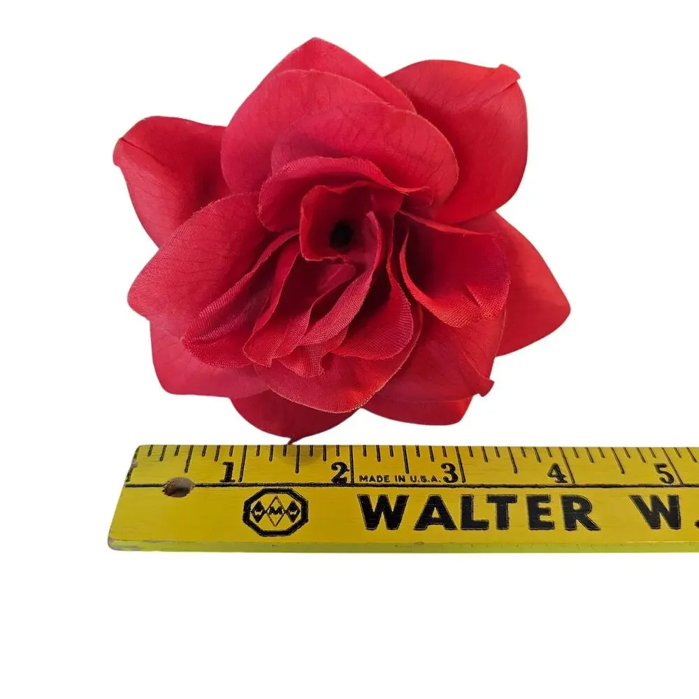 Red Silk Artificial Rose Flowers Stems Wedding Craft 3
